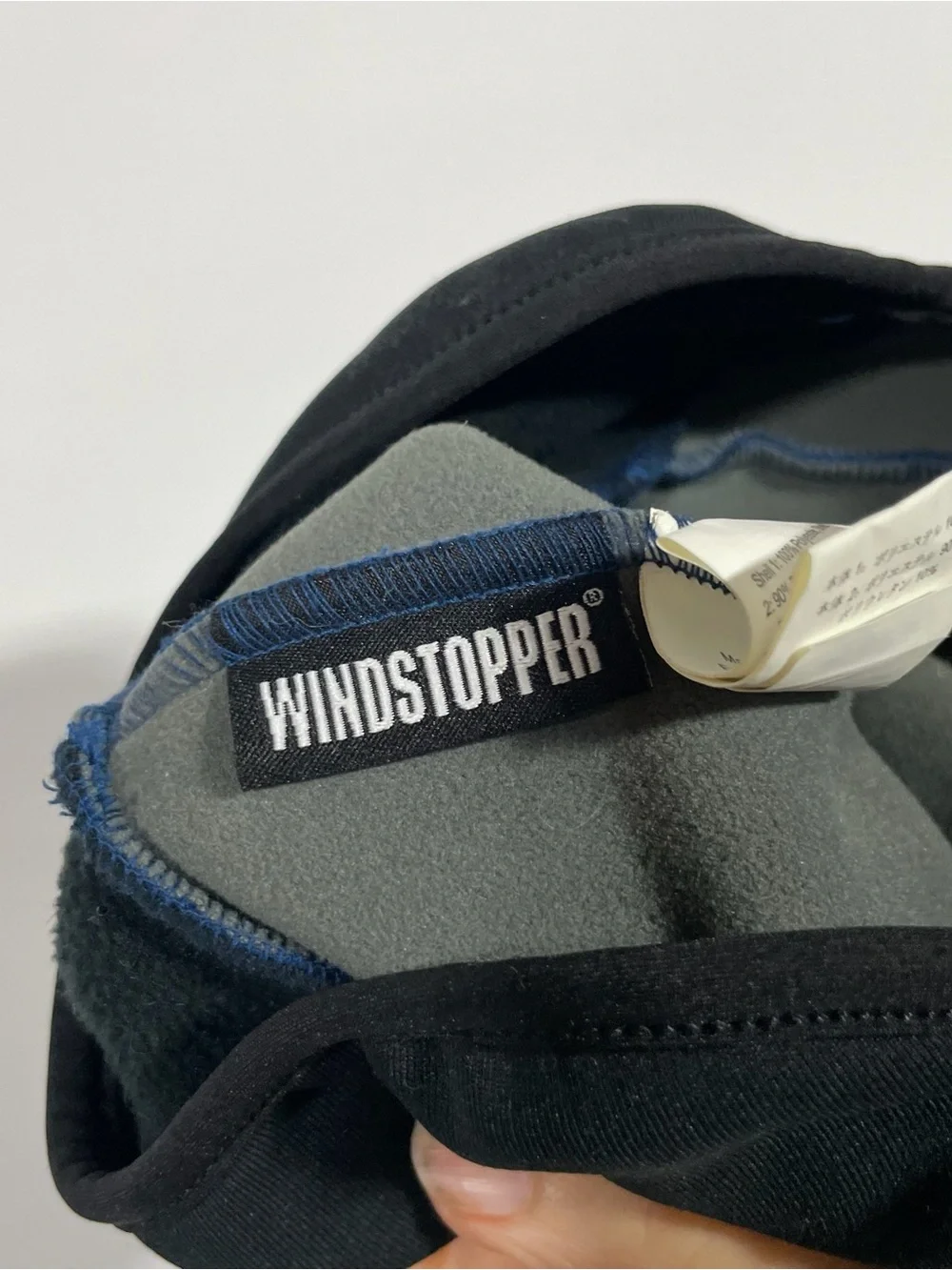 Outdoor Research Windstopper Black Hat with Gray Lining